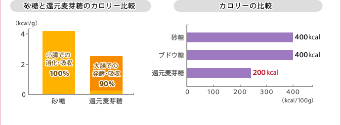 カロリー比較のグラフ